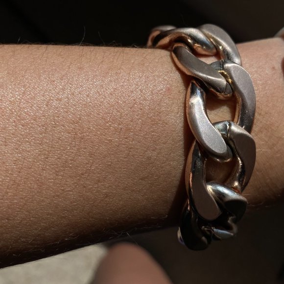 Chunky Rose Gold Plated Chain Link Bracelet - Picture 3 of 3